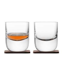 Купить Набор стаканов с деревянными подставками renfrew whisky, 270 мл, 2 шт. в Астане и по всему Казахстану.Набор стаканов с деревянными подставками renfrew whisky, 270 мл, 2 шт.