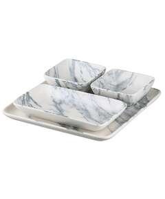 Купить Набор сервировочных блюд marble, 4 шт. в Астане и по всему Казахстану.Набор сервировочных блюд marble, 4 шт.