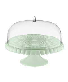 Купить Блюдо для торта с крышкой tiffany, D30 см, зеленое в Астане и по всему Казахстану.Блюдо для торта с крышкой tiffany, D30 см, зеленое
