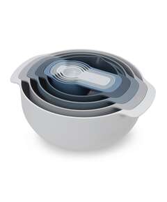 Купить Набор мисок nest plus, синий, 9 шт. в Астане и по всему Казахстану.Набор мисок nest plus, синий, 9 шт.