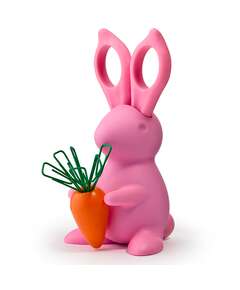 Купить Ножницы+магнит со скрепками bunny, розовый в Астане и по всему Казахстану.Ножницы+магнит со скрепками bunny, розовый