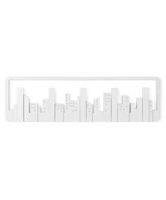 Купить Вешалка настенная skyline, 50 см, белая, 5 крючков в Астане и по всему Казахстану.Вешалка настенная skyline, 50 см, белая, 5 крючков