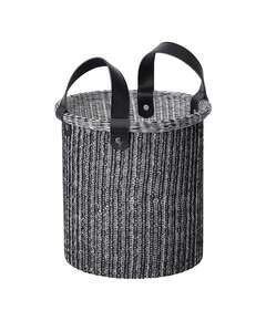 Купить Корзина для хранения sustainable collection, D22х23 см, черная в Астане и по всему Казахстану.Корзина для хранения sustainable collection, D22х23 см, черная