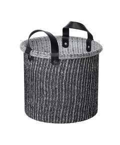 Купить Корзина для хранения sustainable collection, D27х25 см, черная в Астане и по всему Казахстану.Корзина для хранения sustainable collection, D27х25 см, черная