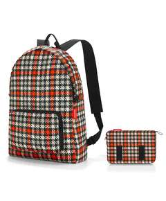 Купить Рюкзак складной mini maxi glencheck red в Астане и по всему Казахстану.Рюкзак складной mini maxi glencheck red