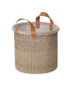 Купить Корзина для хранения sustainable collection, D27х25 см, бежевая в Астане и по всему Казахстану.Корзина для хранения sustainable collection, D27х25 см, бежевая