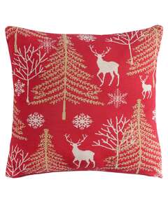 Купить Подушка вязаная с новогодним рисунком winter fairytale  из коллекции new year essential, 45х45 см в Астане и по всему Казахстану.Подушка вязаная с новогодним рисунком winter fairytale  из коллекции new year essential, 45х45 см