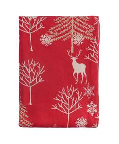 Купить Плед из хлопка с новогодним рисунком winter fairytale из коллекции new year essential, 130х180 см в Астане и по всему Казахстану.Плед из хлопка с новогодним рисунком winter fairytale из коллекции new year essential, 130х180 см