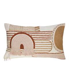 Купить Чехол на подушку декоративный beige geometry из коллекции ethnic, 35х60 см в Астане и по всему Казахстану.Чехол на подушку декоративный beige geometry из коллекции ethnic, 35х60 см