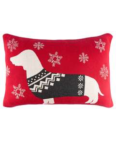 Купить Подушка вязаная с новогодним рисунком fancy doggy из коллекции new year essential, 40х60 см в Астане и по всему Казахстану.Подушка вязаная с новогодним рисунком fancy doggy из коллекции new year essential, 40х60 см