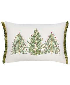 Купить Подушка декоративная с вышивкой christmas tree из коллекции new year essential, 30х45 см в Астане и по всему Казахстану.Подушка декоративная с вышивкой christmas tree из коллекции new year essential, 30х45 см