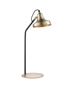 Купить Лампа настольная enkel sand, D20х60 см, золотистая/черная в Астане и по всему Казахстану.Лампа настольная enkel sand, D20х60 см, золотистая/черная