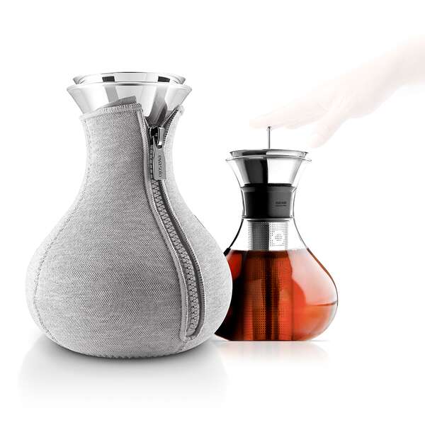 Купить Чайник заварочный tea maker в неопреновом текстурном чехле, 1 л, светло-серый в Астане и по всему Казахстану.Чайник заварочный tea maker в неопреновом текстурном чехле, 1 л, светло-серый, изображение 7