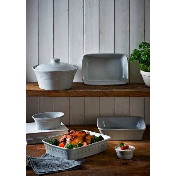 Купить Блюдо для запекания classic kitchen, 21х32 см, серое в Астане и по всему Казахстану.Блюдо для запекания classic kitchen, 21х32 см, серое, изображение 4
