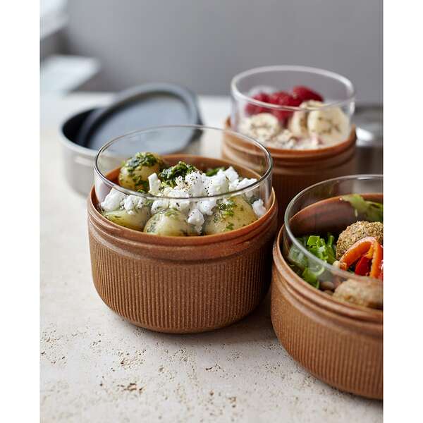 Купить Ланч-бокс glass lunch pot, 600 мл, коричневый в Астане и по всему Казахстану.Ланч-бокс glass lunch pot, 600 мл, коричневый, изображение 3