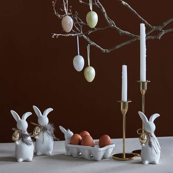 Купить Декор пасхальный из фарфора easter bunny из коллекции essential, 7,7х6,9x17 см в Астане и по всему Казахстану.Декор пасхальный из фарфора easter bunny из коллекции essential, 7,7х6,9x17 см, изображение 2