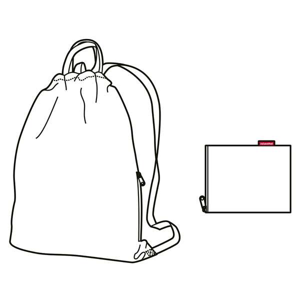 Купить Рюкзак складной mini maxi sacpack floral 1 в Астане и по всему Казахстану.Рюкзак складной mini maxi sacpack floral 1, изображение 6