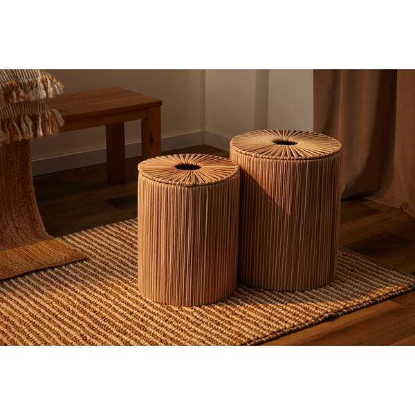 Купить Корзина плетеная dholak beige из коллекции ethnic, размер l в Астане и по всему Казахстану.Корзина плетеная dholak beige из коллекции ethnic, размер l, изображение 3