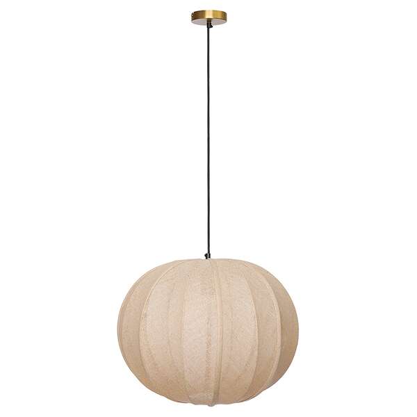 Купить Светильник подвесной texture rib, D48 см, бежевый в Астане и по всему Казахстану.Светильник подвесной texture rib, D48 см, бежевый