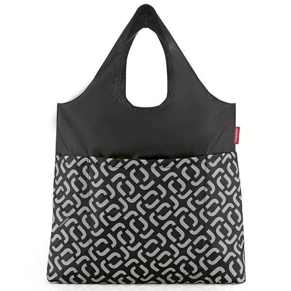 Купить Сумка складная mini maxi shopper plus signature black в Астане и по всему Казахстану.Сумка складная mini maxi shopper plus signature black