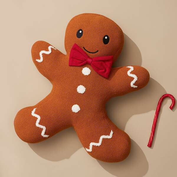 Купить Подушка вязаная classy gingerbread из коллекции new year essential, 40х50 см в Астане и по всему Казахстану.Подушка вязаная classy gingerbread из коллекции new year essential, 40х50 см, изображение 2
