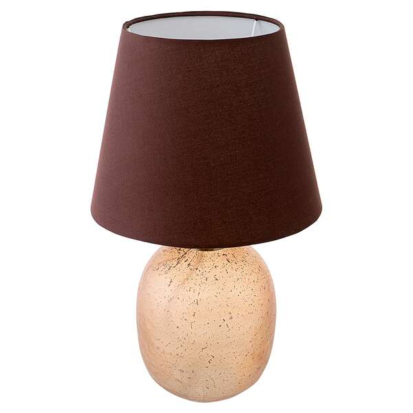 Купить Лампа настольная speckles, D19х32 см, с терракотовым абажуром в Астане и по всему Казахстану.Лампа настольная speckles, D19х32 см, с терракотовым абажуром, изображение 4