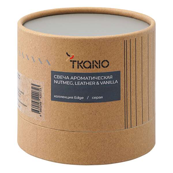 Купить Свеча ароматическая с деревянным фитилём nutmeg, leather & vanilla из коллекции edge, серый, 60 ч в Астане и по всему Казахстану.Свеча ароматическая с деревянным фитилём nutmeg, leather & vanilla из коллекции edge, серый, 60 ч, изображение 6