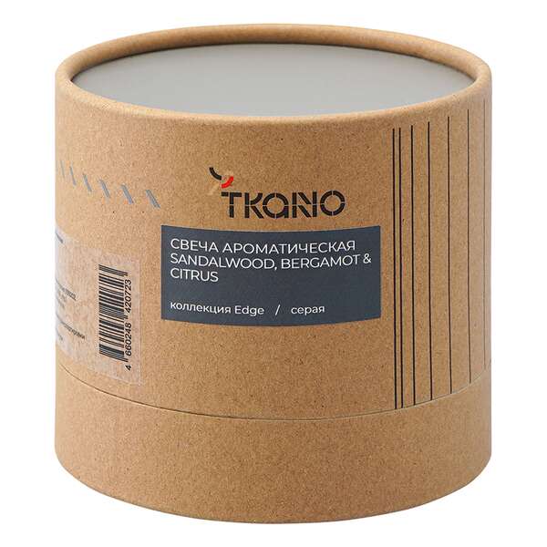 Купить Свеча ароматическая с деревянным фитилём sandalwood, bergamot & citrus из коллекции edge, серый, 60 ч в Астане и по всему Казахстану.Свеча ароматическая с деревянным фитилём sandalwood, bergamot & citrus из коллекции edge, серый, 60 ч, изображение 6