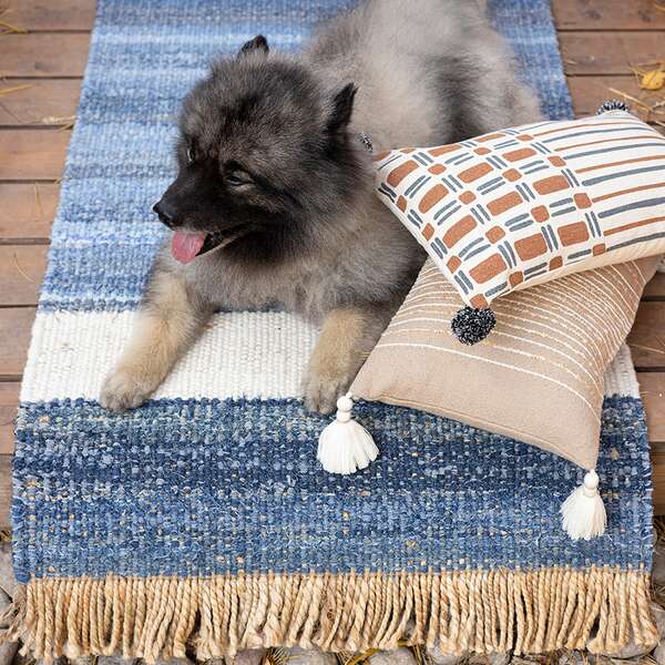 Купить Ковер из джута, денима и шерсти hyderabad из коллекции ethnic, 160х230см в Астане и по всему Казахстану.Ковер из джута, денима и шерсти hyderabad из коллекции ethnic, 160х230см, изображение 3